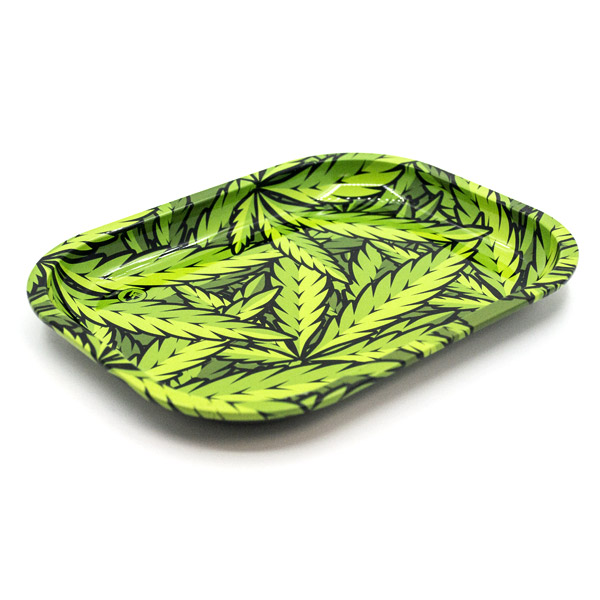 Tácek na balení 18 x 14 cm motiv Ganja listy
