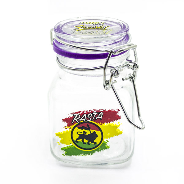 Sklenička pro skladování CBD, bylinek Rasta (80ml)
