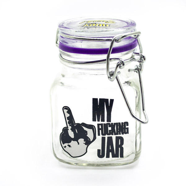 Sklenička pro skladování CBD, bylinek My fucking jar (80ml)