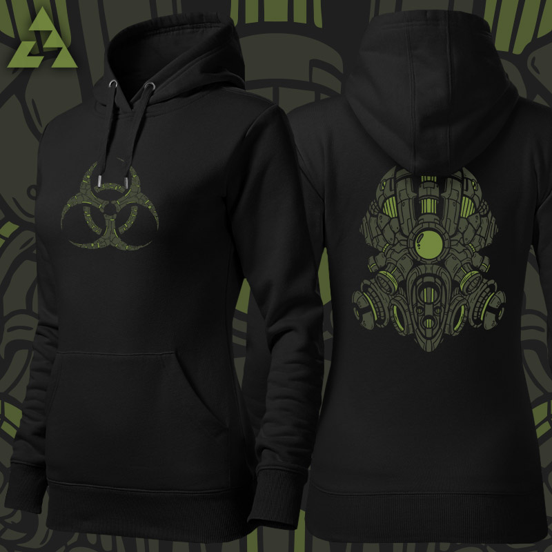 Mikina dámská tekno gasmask