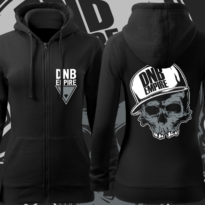 Mikina dnb dámská skull