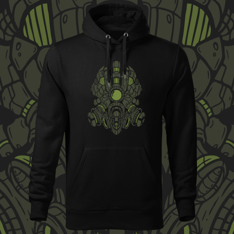 Mikina pánská tekno gasmask