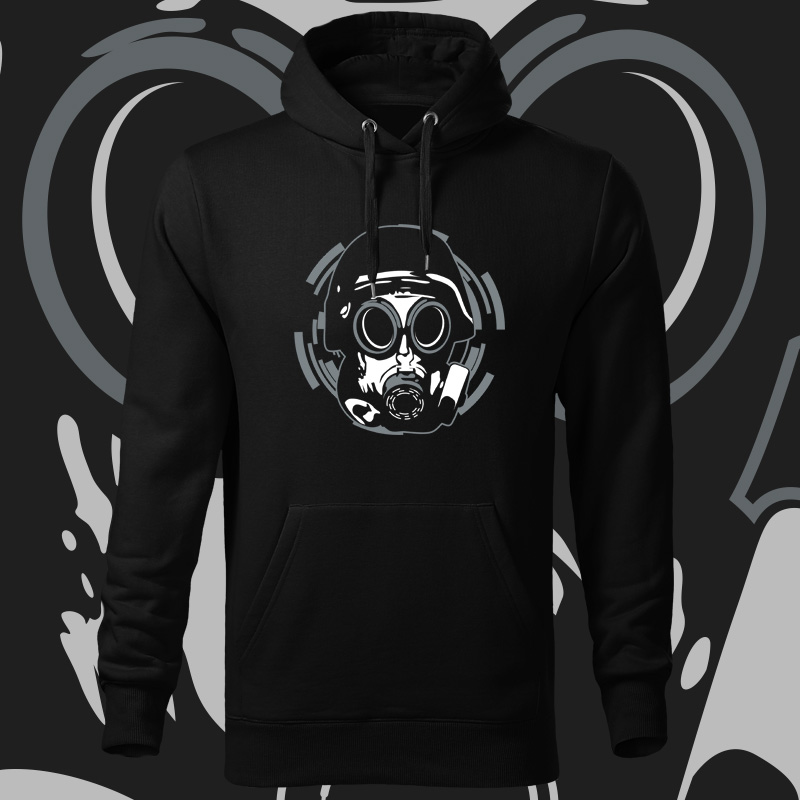 Mikina pánská tekno gas mask