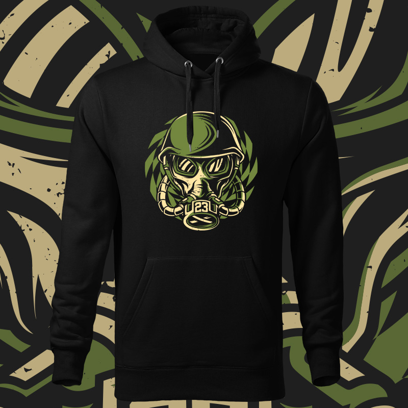 Mikina pánská tekno gas mask