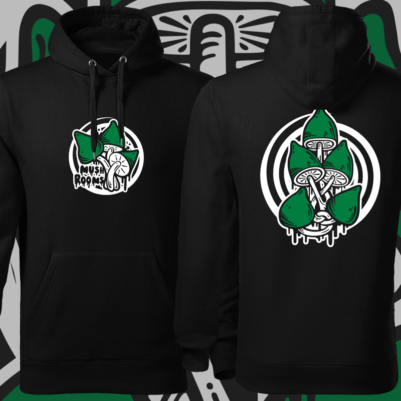 Mikina tekno pánská magic mushrooms