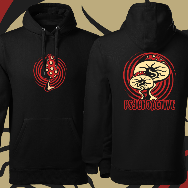 Mikina tekno pánská psychedelic