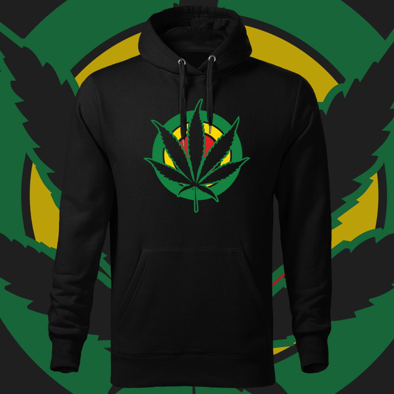 Rasta reggae mikina ganja