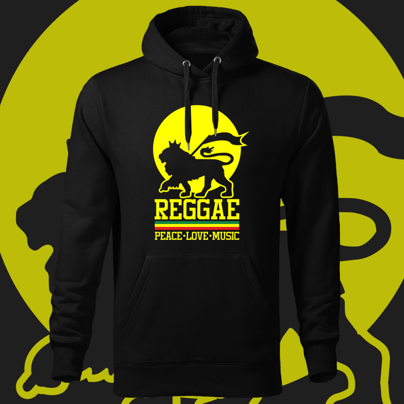 Rasta reggae mikina peace love music