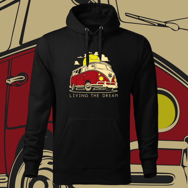 Rasta reggae mikina living the dream