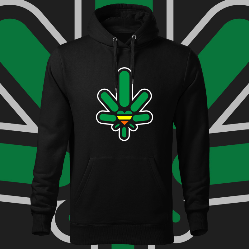 Rasta reggae mikina ganja love