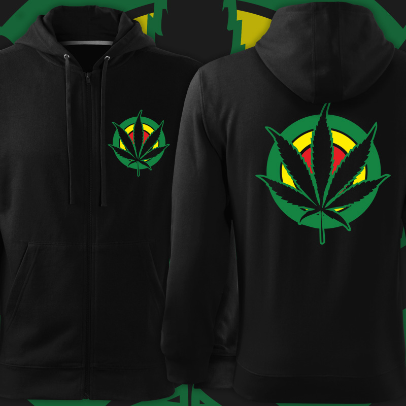 Rasta reggae mikina ganja