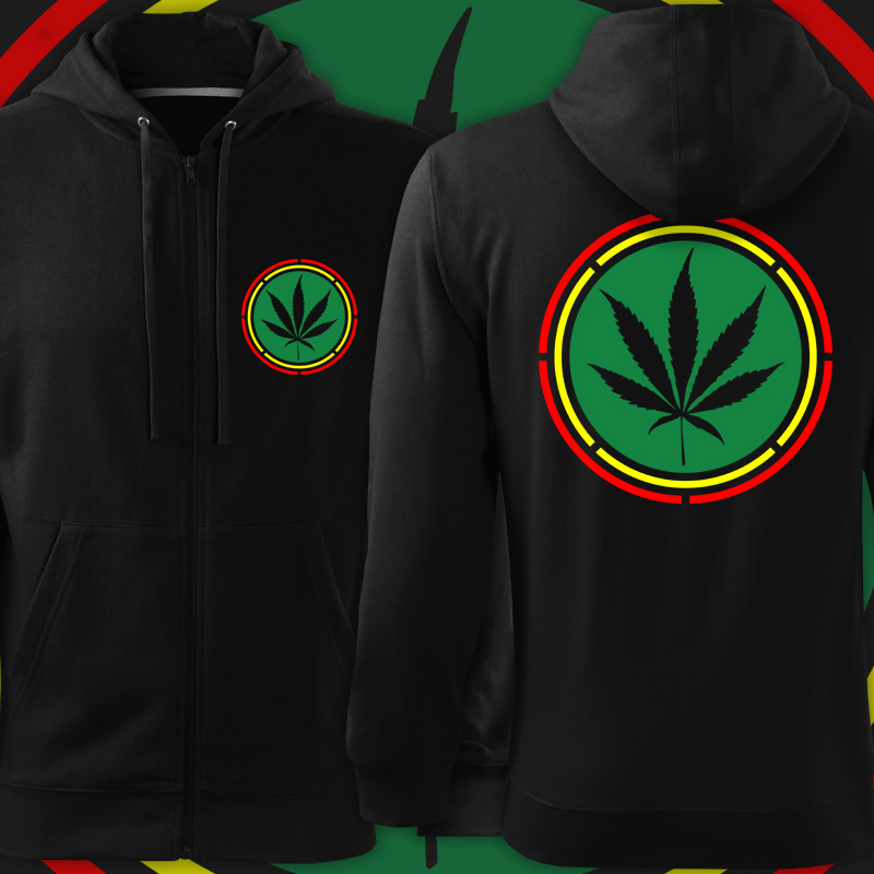 Rasta reggae mikina ganja