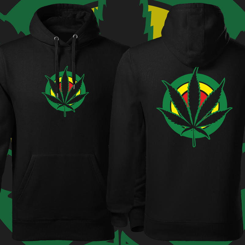 Rasta reggae mikina marihuana
