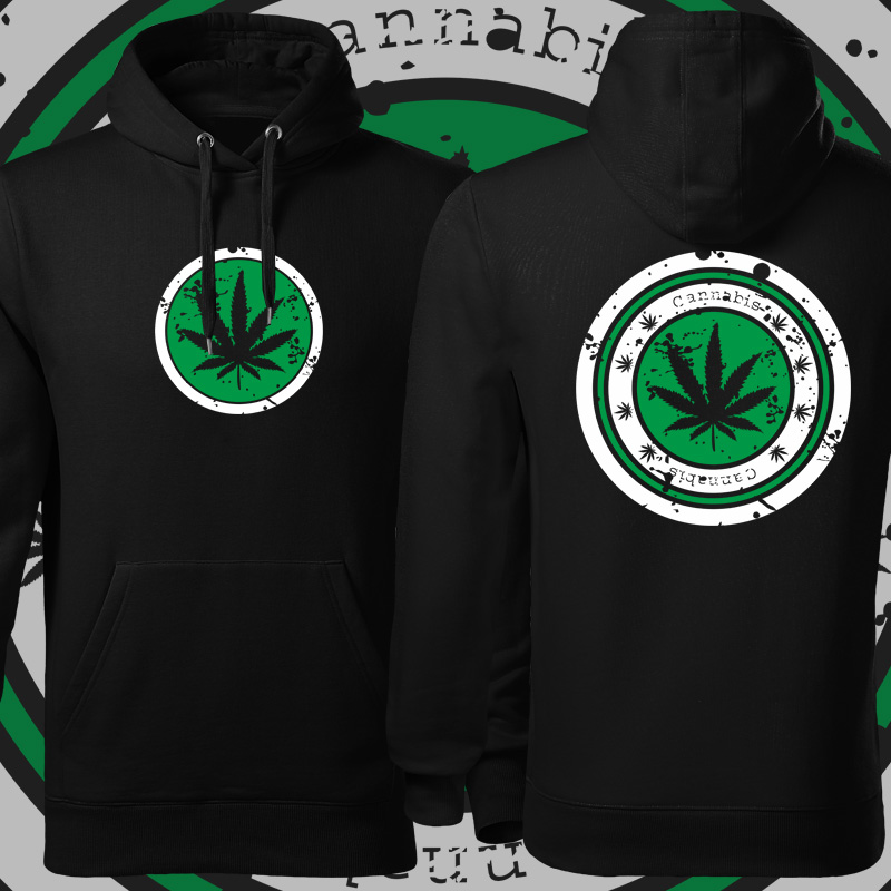 Rasta reggae mikina cannabis