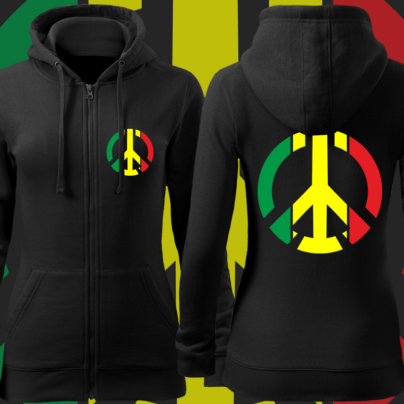 Mikina rasta reggae dámská peace