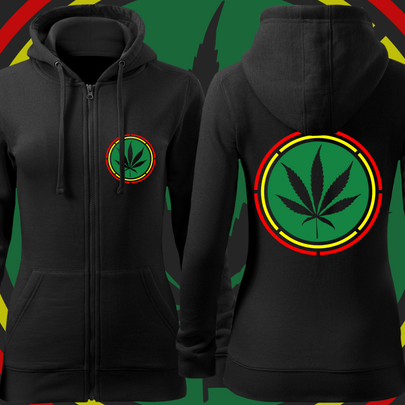 Mikina rasta reggae dámská ganja