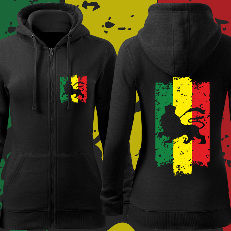 Mikina rasta reggae dámská lion