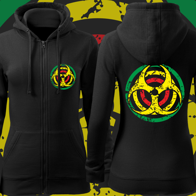 Mikina rasta reggae dámská rasta hazard