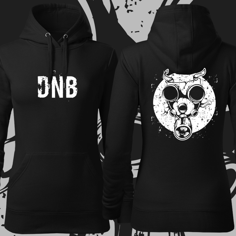 Dnb drum and bass mikina gasmask