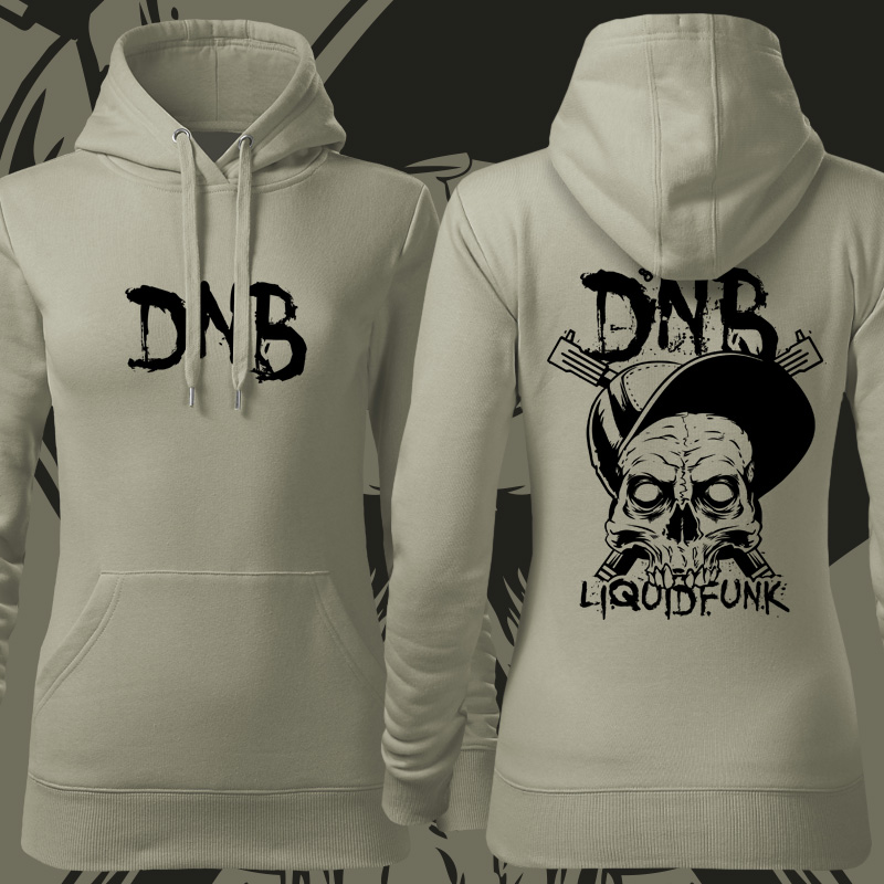 Dnb drum and bass mikina skull