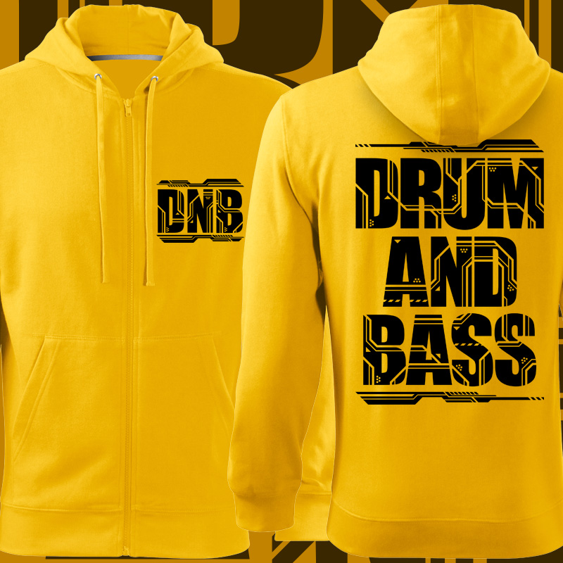 Mikina zip dnb drum and bass napis