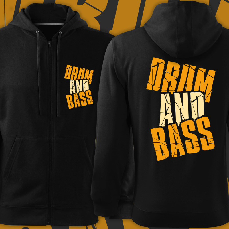 Mikina zip dnb drum and bass