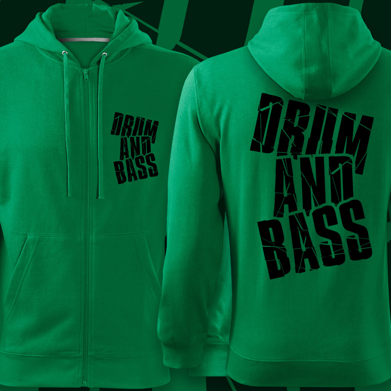 Mikina zip dnb drum and bass