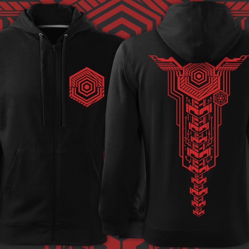 Mikina zip dnb drum and bass