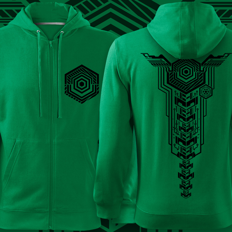 Mikina zip dnb drum and bass