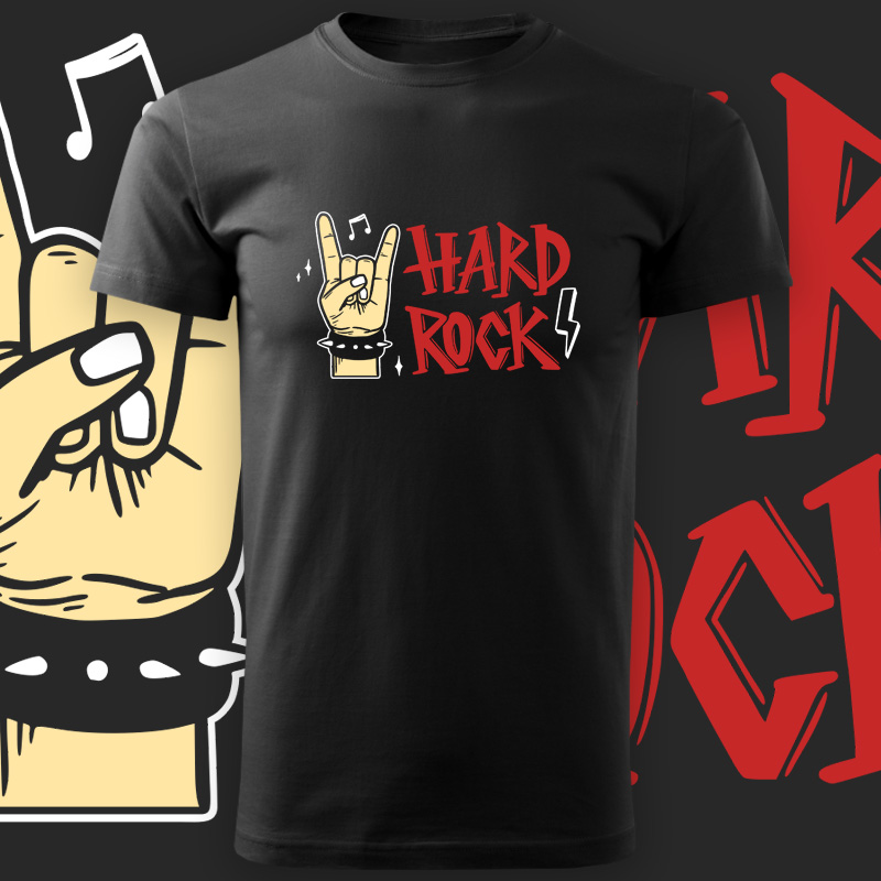 Tričko hard rock pánské