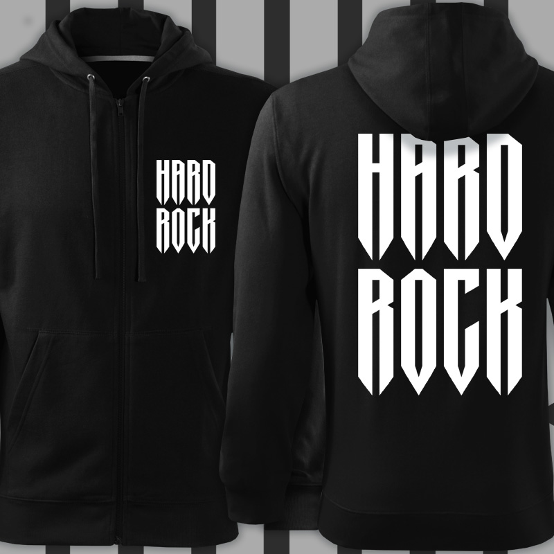 Mikina rock na zip pánská