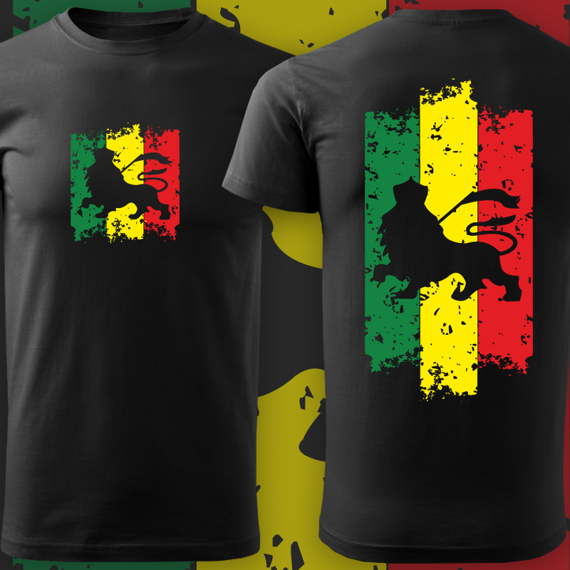 Tričko rasta lion pánské 