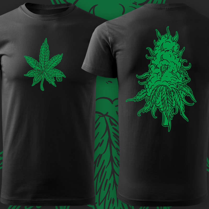 Tričko marihuana 420 pánské 