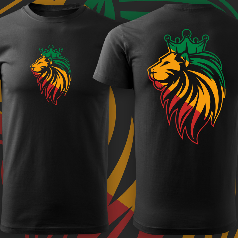 Tričko rasta lion pánské 