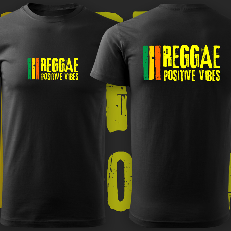 Tričko reggae positive vibes pánské 