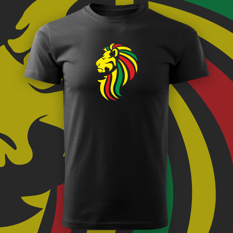 Tričko rasta lion pánské