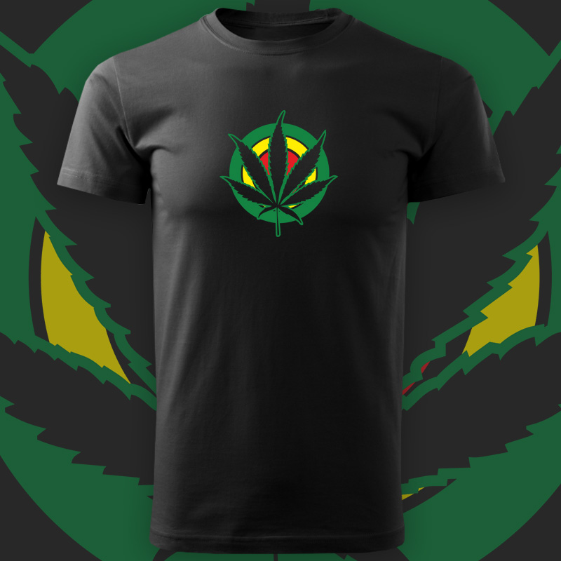 Tričko rasta ganja pánské
