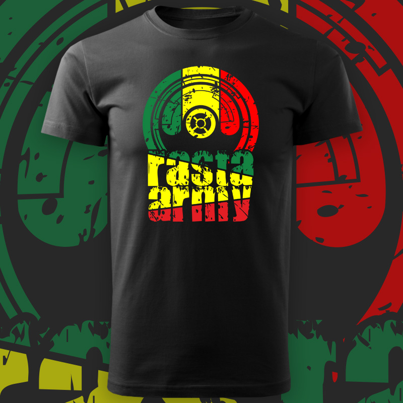 Tričko rasta army pánské