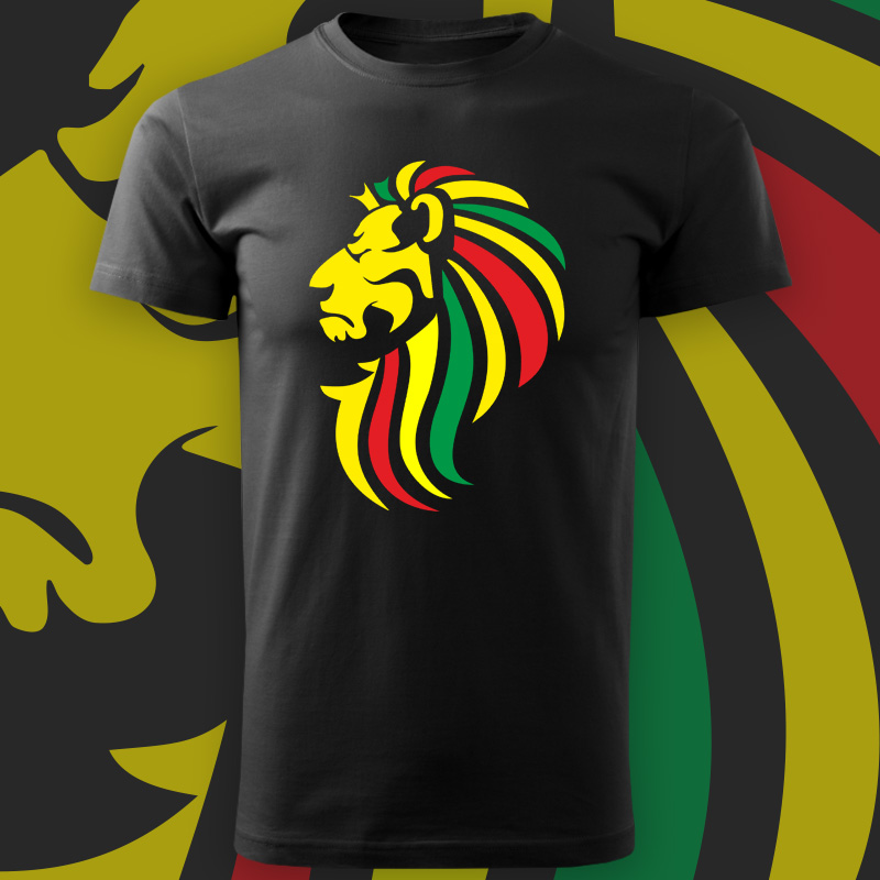 Tričko rasta lion pánské