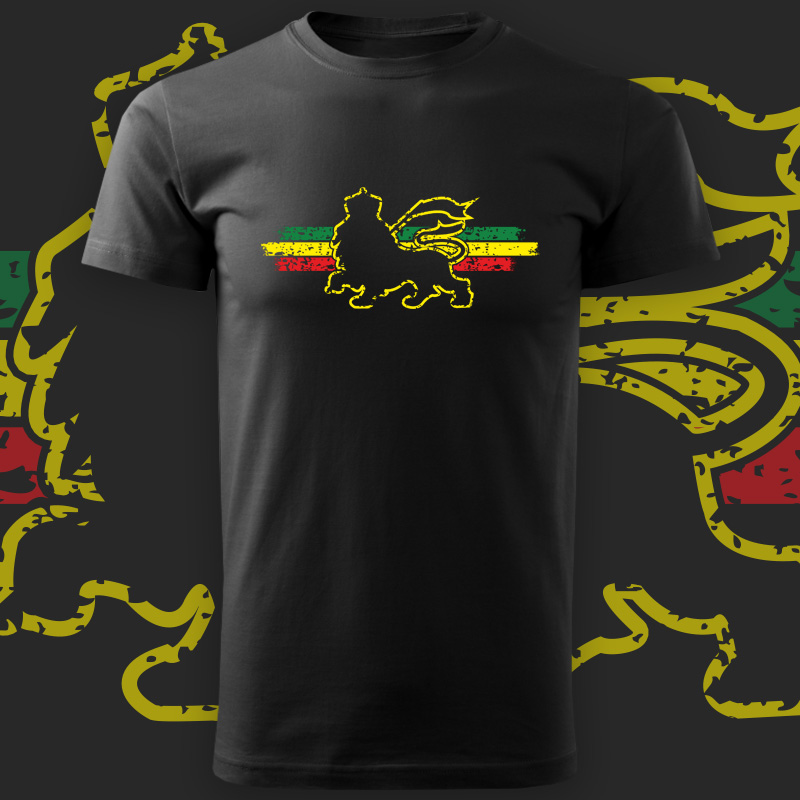 Tričko rasta lion pánské