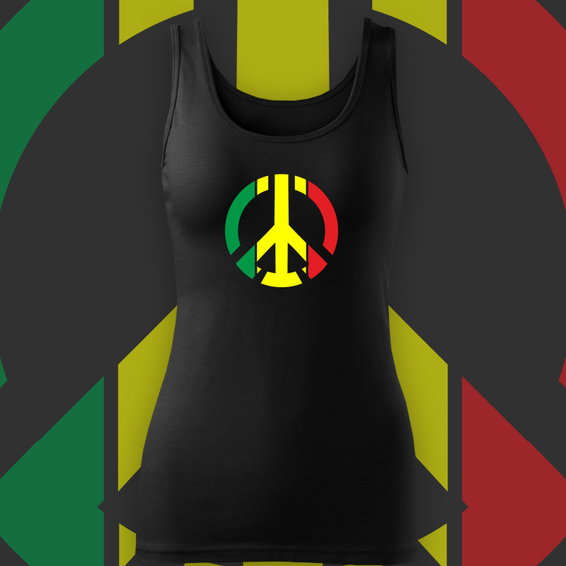 Tílko rasta peace dámské