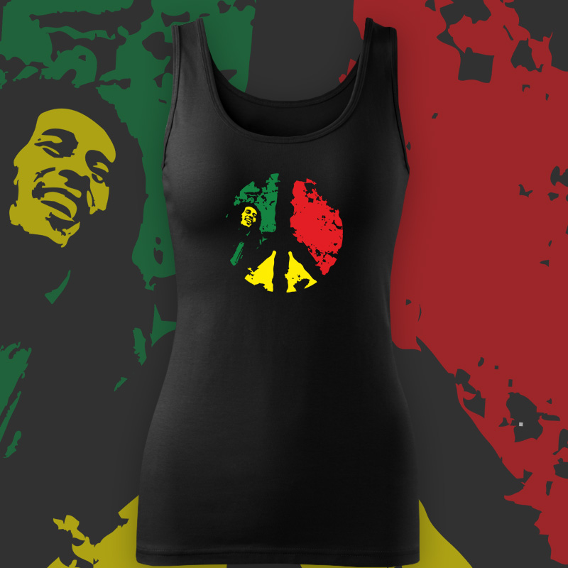 Tílko Bob Marley peace dámské