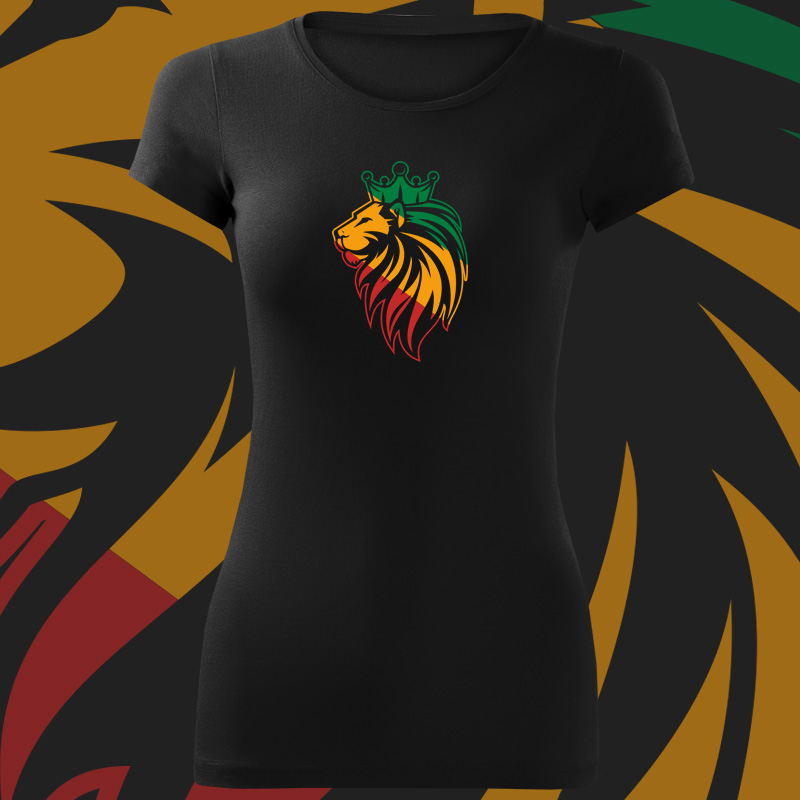 Tričko rasta lion dámské