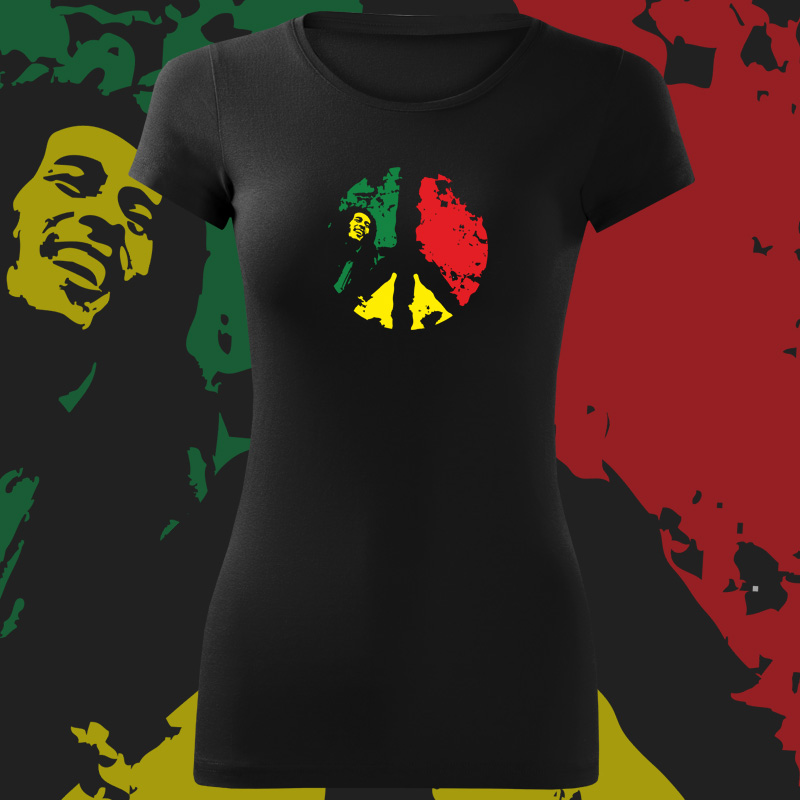 Tričko Bob Marley peace dámské 