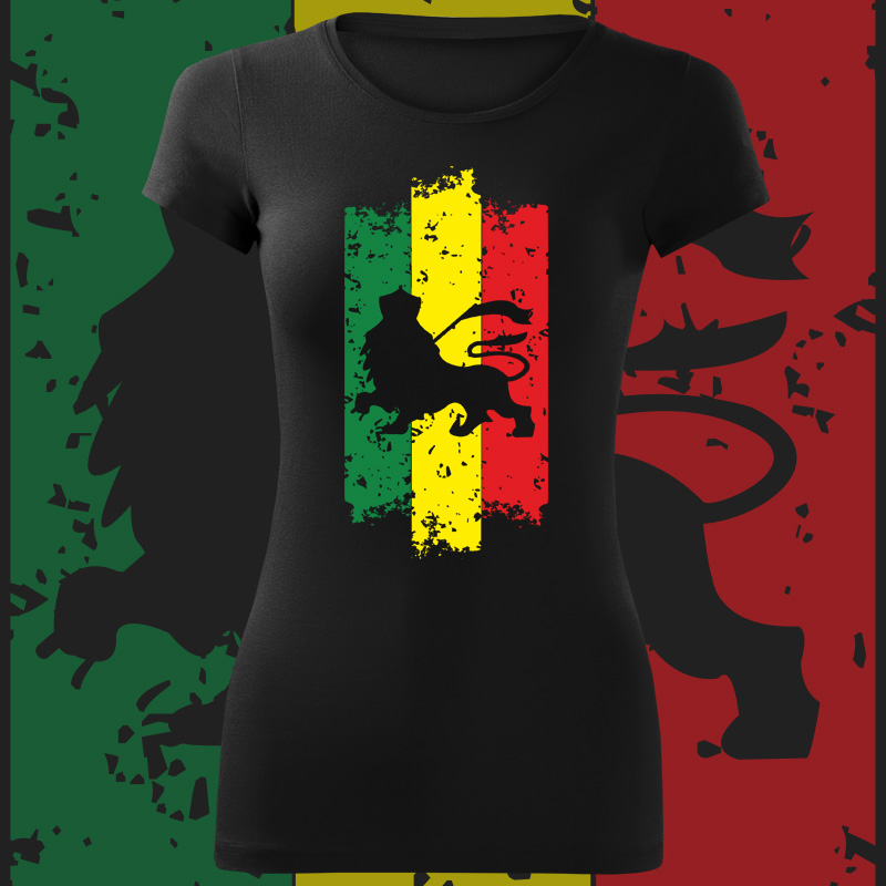 Tričko rasta lion dámské 
