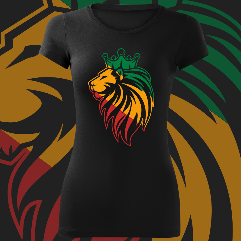 Tričko rasta lion dámské 