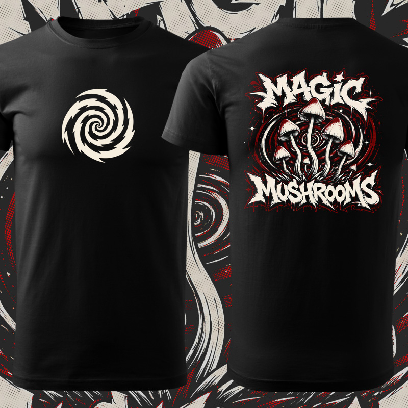 Tričko tekno pánské magic mushrooms