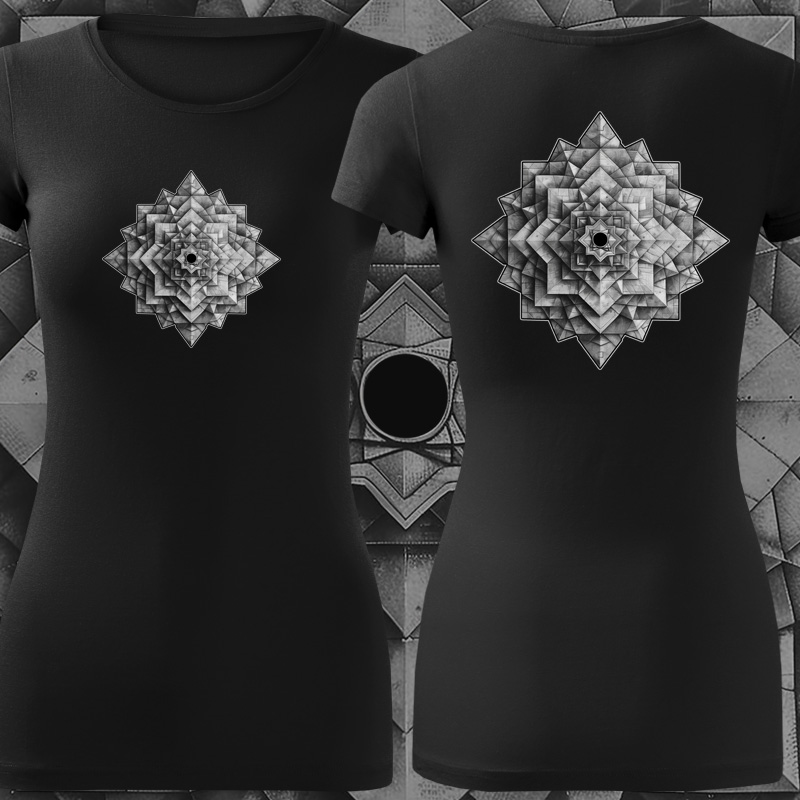 Tričko tekno sacred geometry dámské