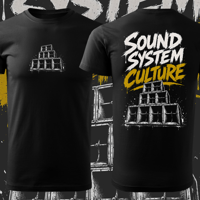 Tričko tekno pánské Sound system culture