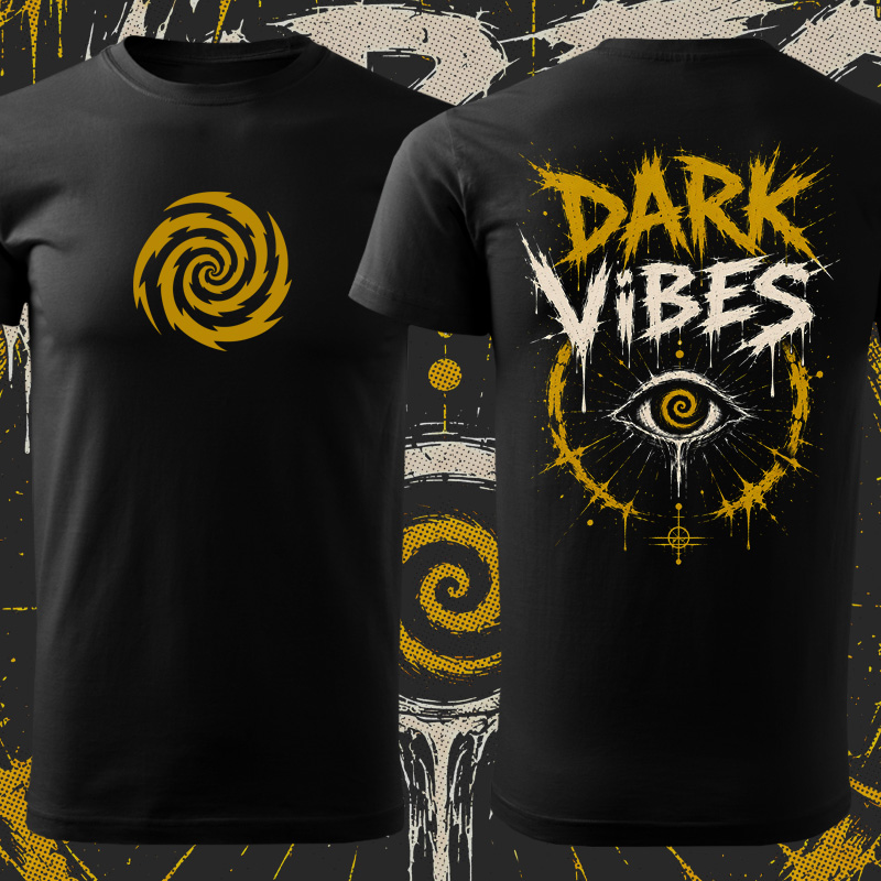 Tričko tekno pánské Dark vibes
